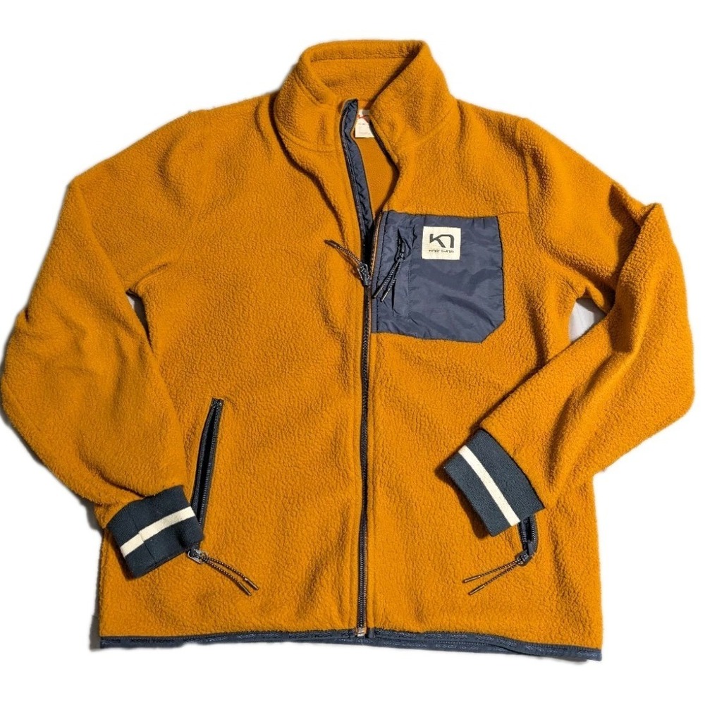 Kari Traa Rothe Fleece Jacket Women's S Burnt‎ Orange Full Zip Outdoor